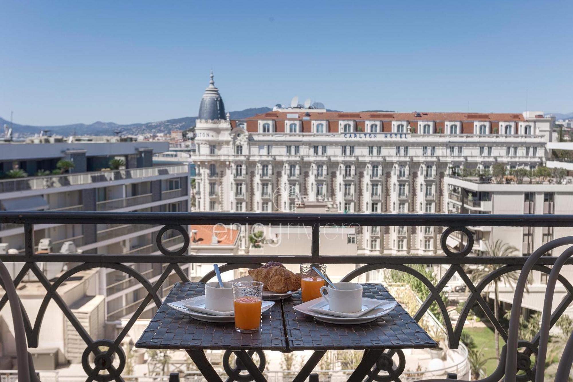 Palais Miramar Suite Art Modern - Derniere Etages Vue Mer - 75M De Confort - En Face Des Plages -Wifi - Clim Канни Екстер'єр фото